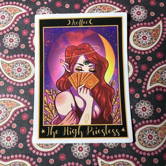 The HIGH PRIESTESS Tarot Witchy Spiritual Light Worker Magick Occult Fortune - Picture 1 of 3